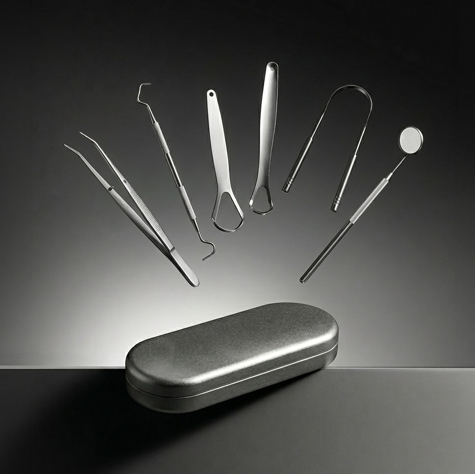 Kit Dental de Acero Inoxidable x 6 piezas